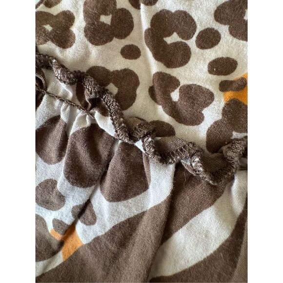 Carters 3t A line ruffle Cheetah skirt summer mini pull on bottoms skort 100% co - Picture 5 of 5